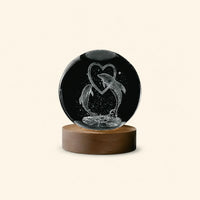 Dolphin Crystal Ball Lamp