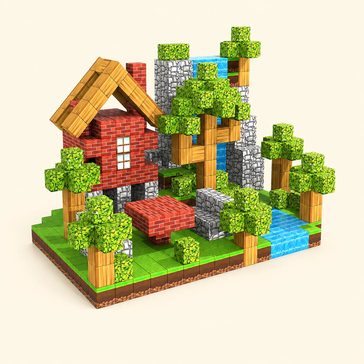 Magnetic Building Blocks Set