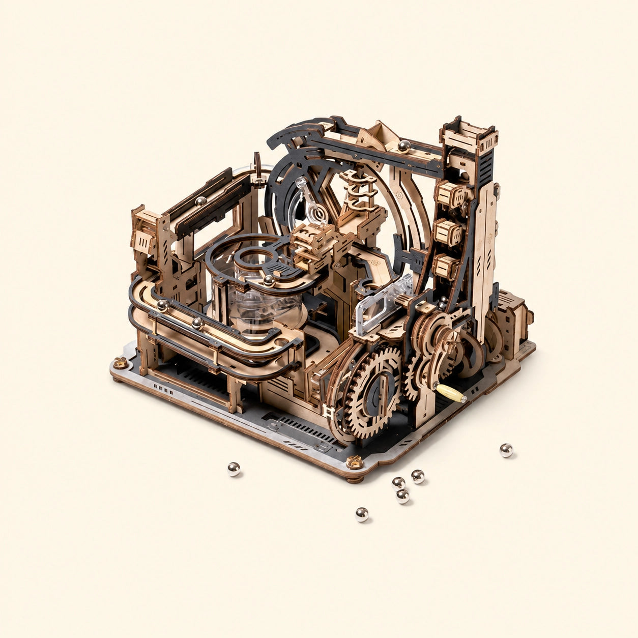 Wooden Marble Run Puzzle Set