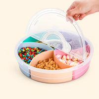 Circle Fruit & Snack Tray with Lid