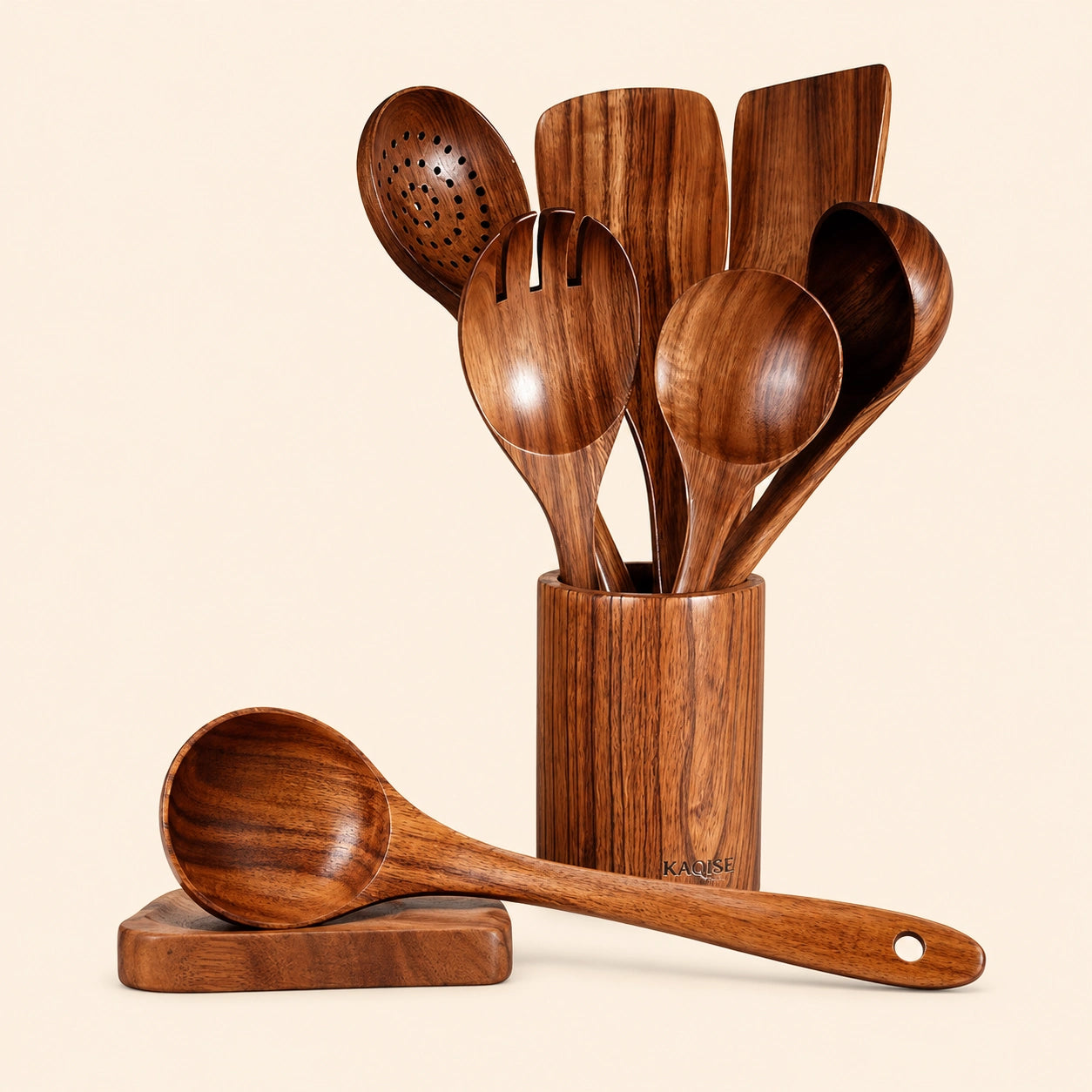 Wooden Kitchen Utensils Set