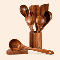 Wooden Kitchen Utensils Set