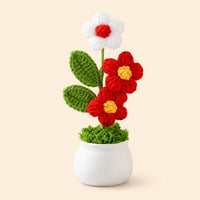 Crochet Flower Potted Plant