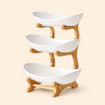 Three-Tier Ceramic Fruit Bowl
