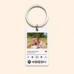 Custom Couple Photo Keychain
