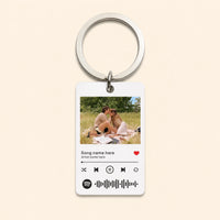 Custom Couple Photo Keychain