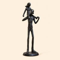 Dad & Daughter Iron Figurine