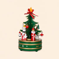Wooden Christmas Music Box Collection