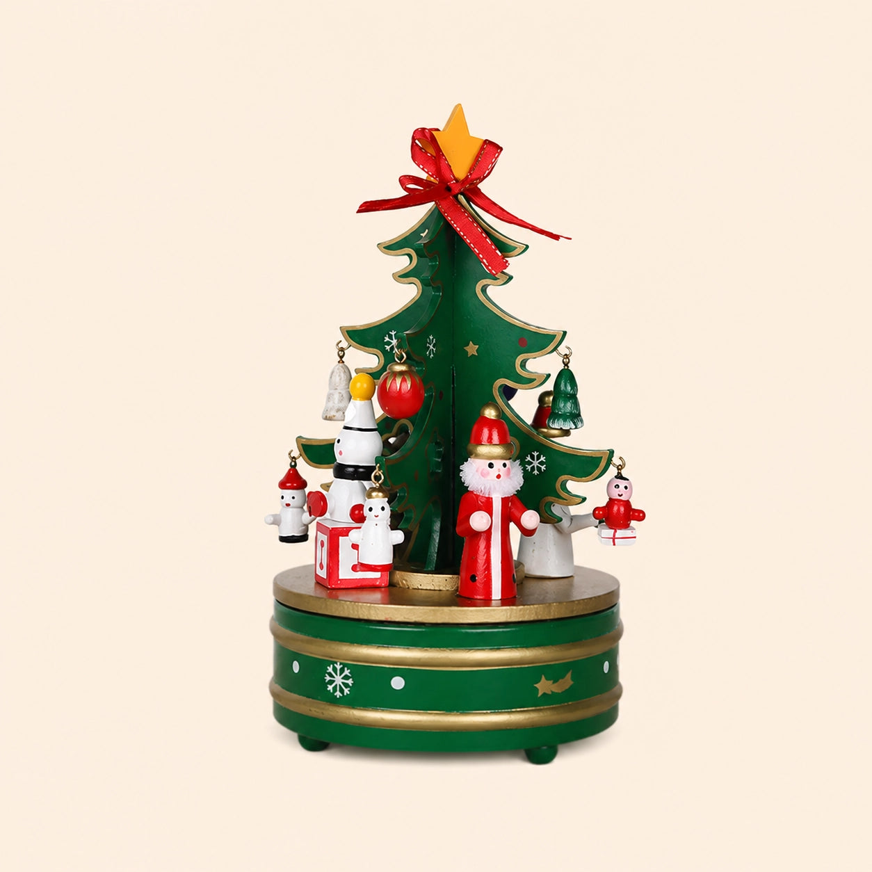 Wooden Christmas Music Box Collection