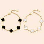 Four Leaf Clover Gold Bracelet