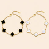 Four Leaf Clover Gold Bracelet
