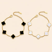 Four Leaf Clover Gold Bracelet