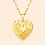 Heart Photo Locket Necklace