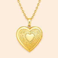 Heart Photo Locket Necklace