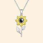 I Love You Sunflower Necklace