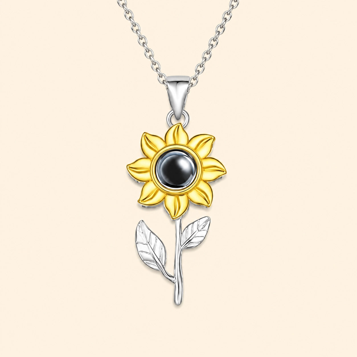 I Love You Sunflower Necklace