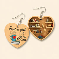 Book Lover Drop Earrings