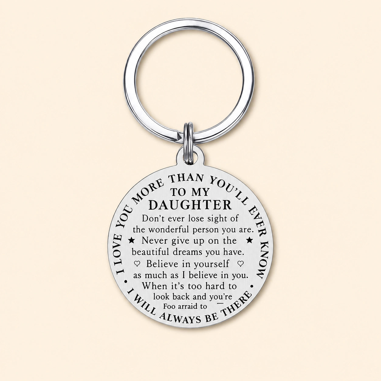 Daughter Graduation Keychain Gift