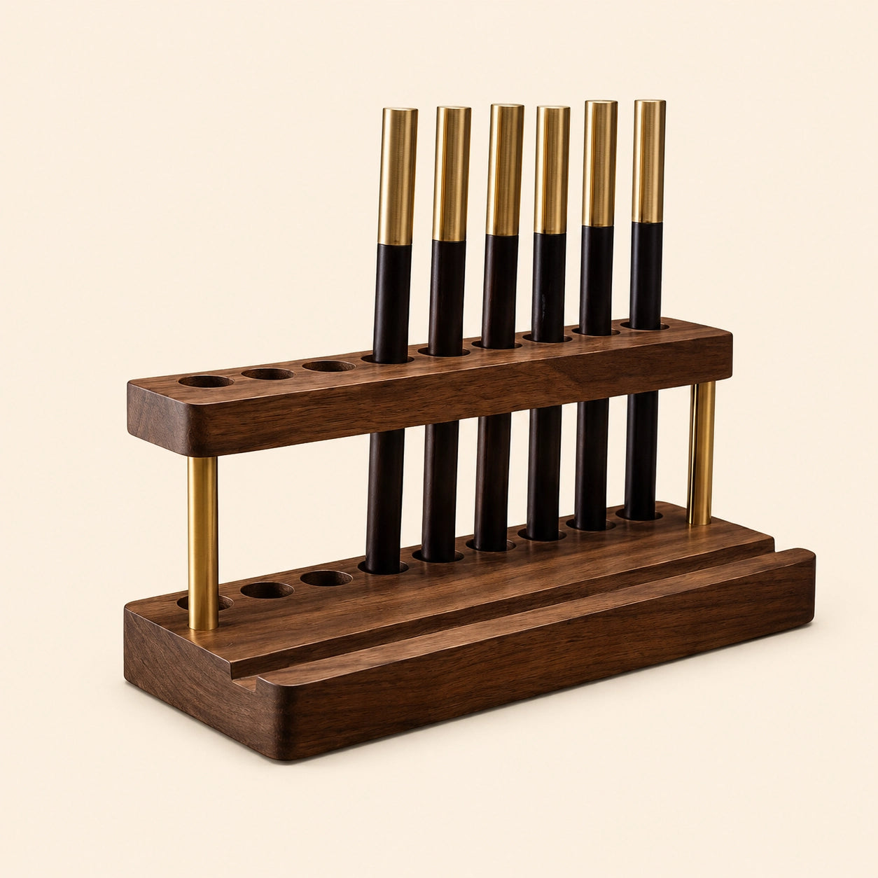 Wooden Pen and Phone Organizer