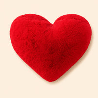 Heart-Shaped Fluffy Pillow