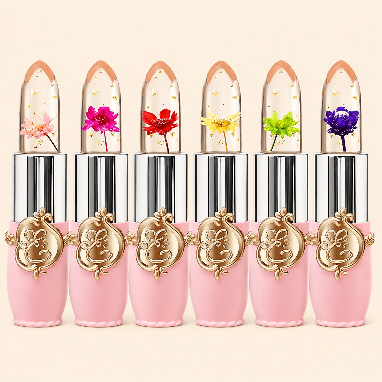Flower Jelly Lipstick Set