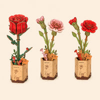 Wooden Bloom 3D Flower Puzzle