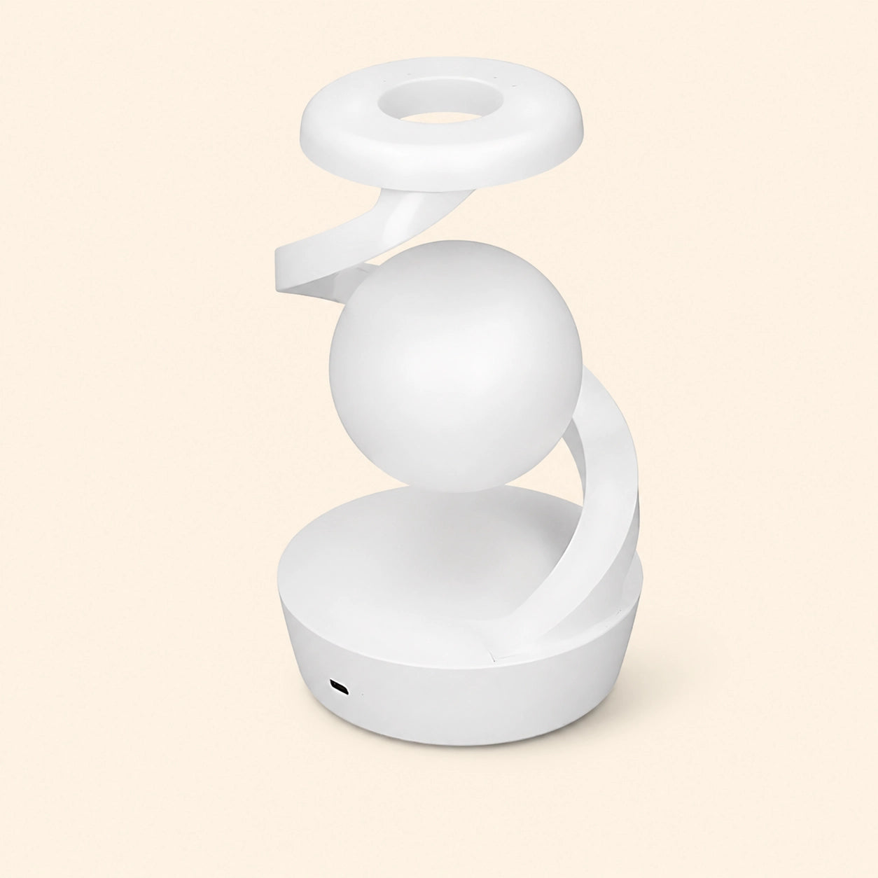 Levitating LED Spiral Lamp