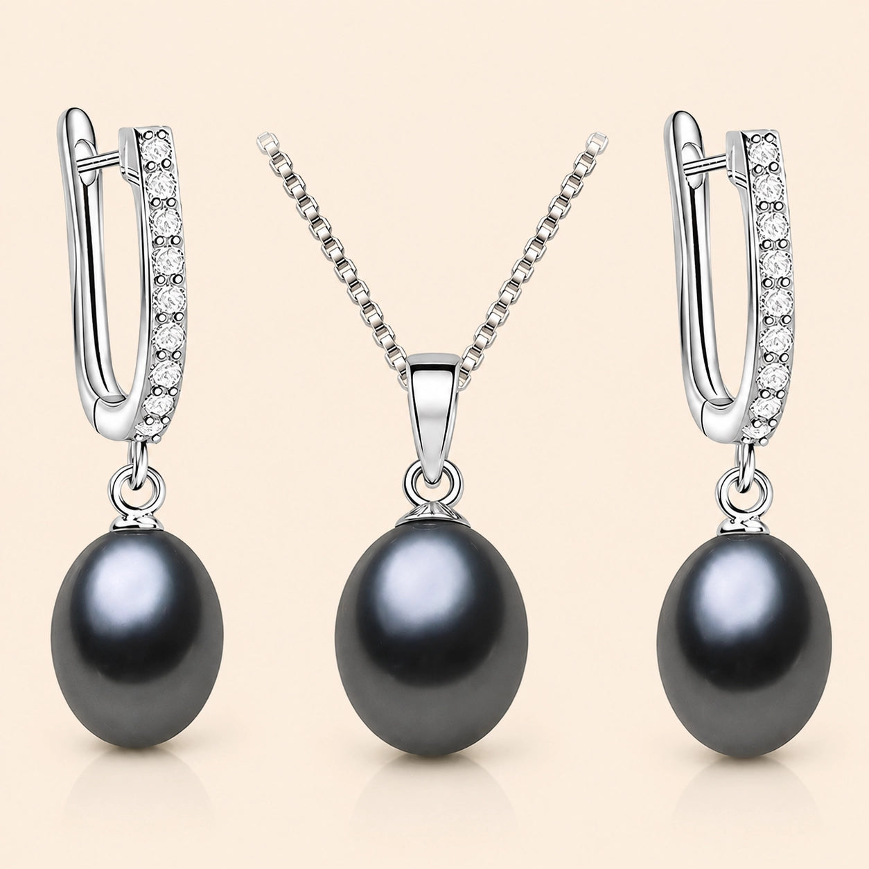 Elegant Pearl Jewelry Set