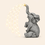 Solar Elephant Garden Statue