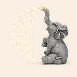 Solar Elephant Garden Statue