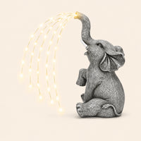 Solar Elephant Garden Statue