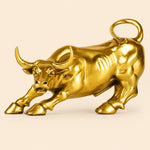 Brass Wall Street Bull