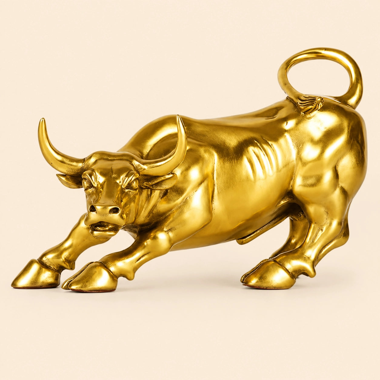 Brass Wall Street Bull
