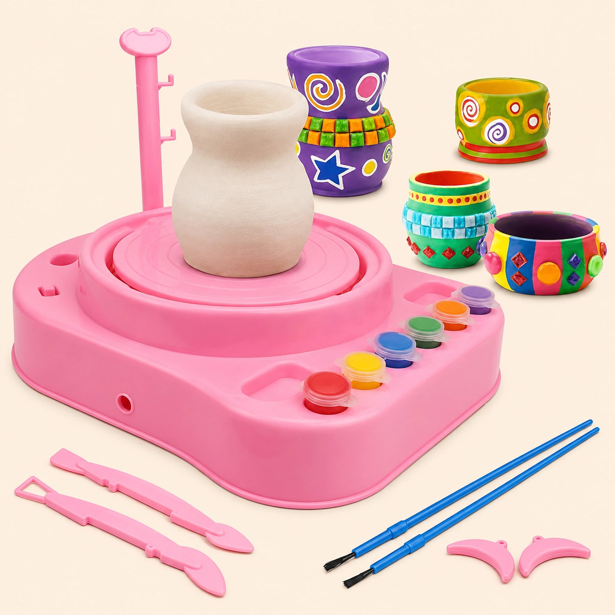 Pink Kids Pottery Studio
