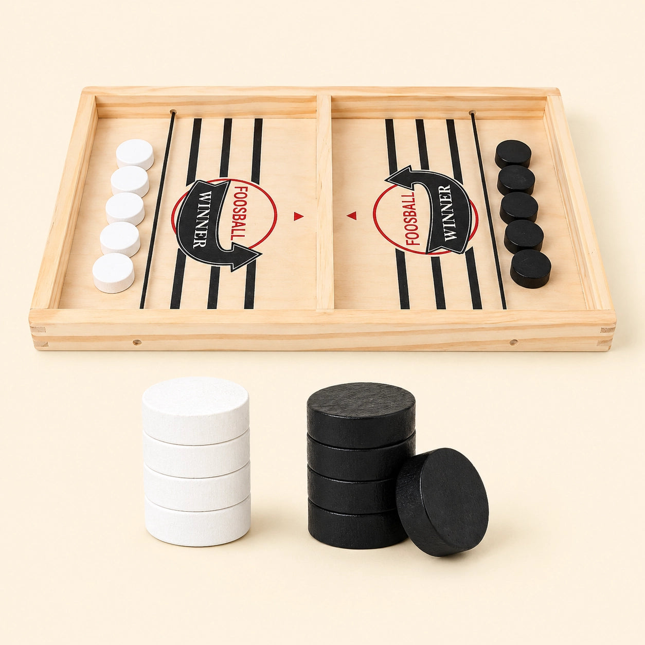 Wooden Sling Puck Game