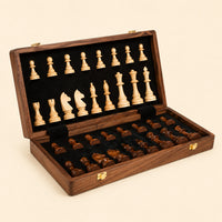 Walnut Folding Chess Set