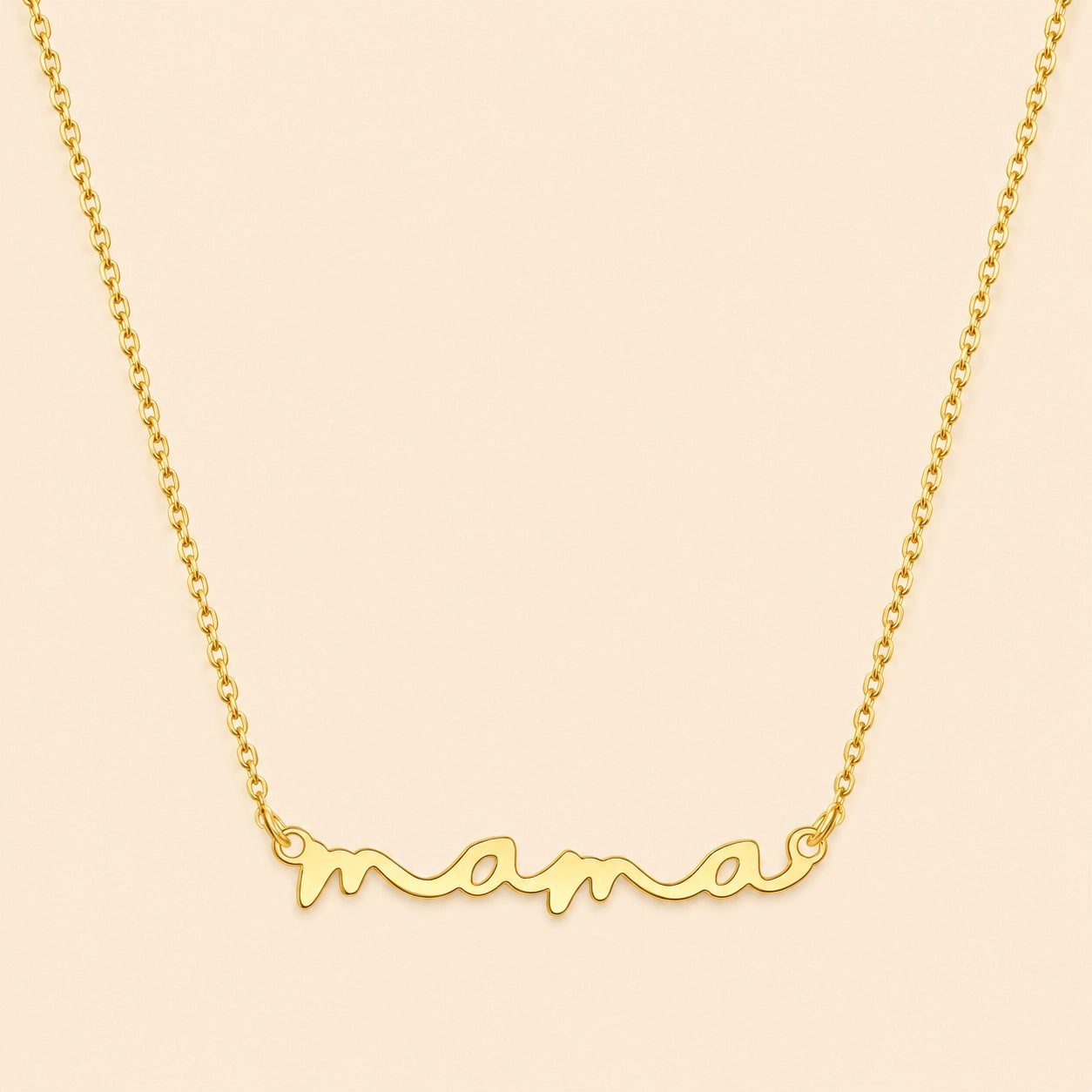 Gold Plated Mama Necklace