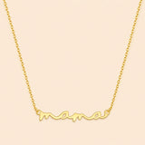 Gold Plated Mama Necklace