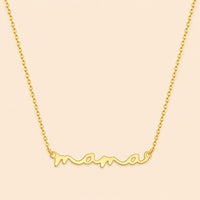 Gold Plated Mama Necklace