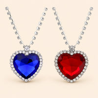 Ocean Heart Crystal Necklace