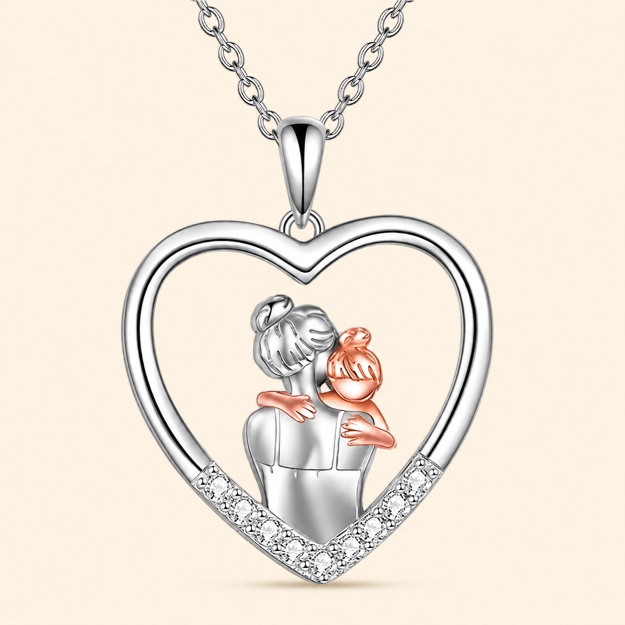 Sterling Silver Mother Necklace