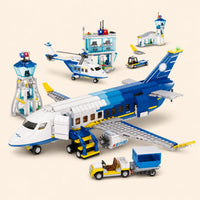 City Passenger Airplane Building Set