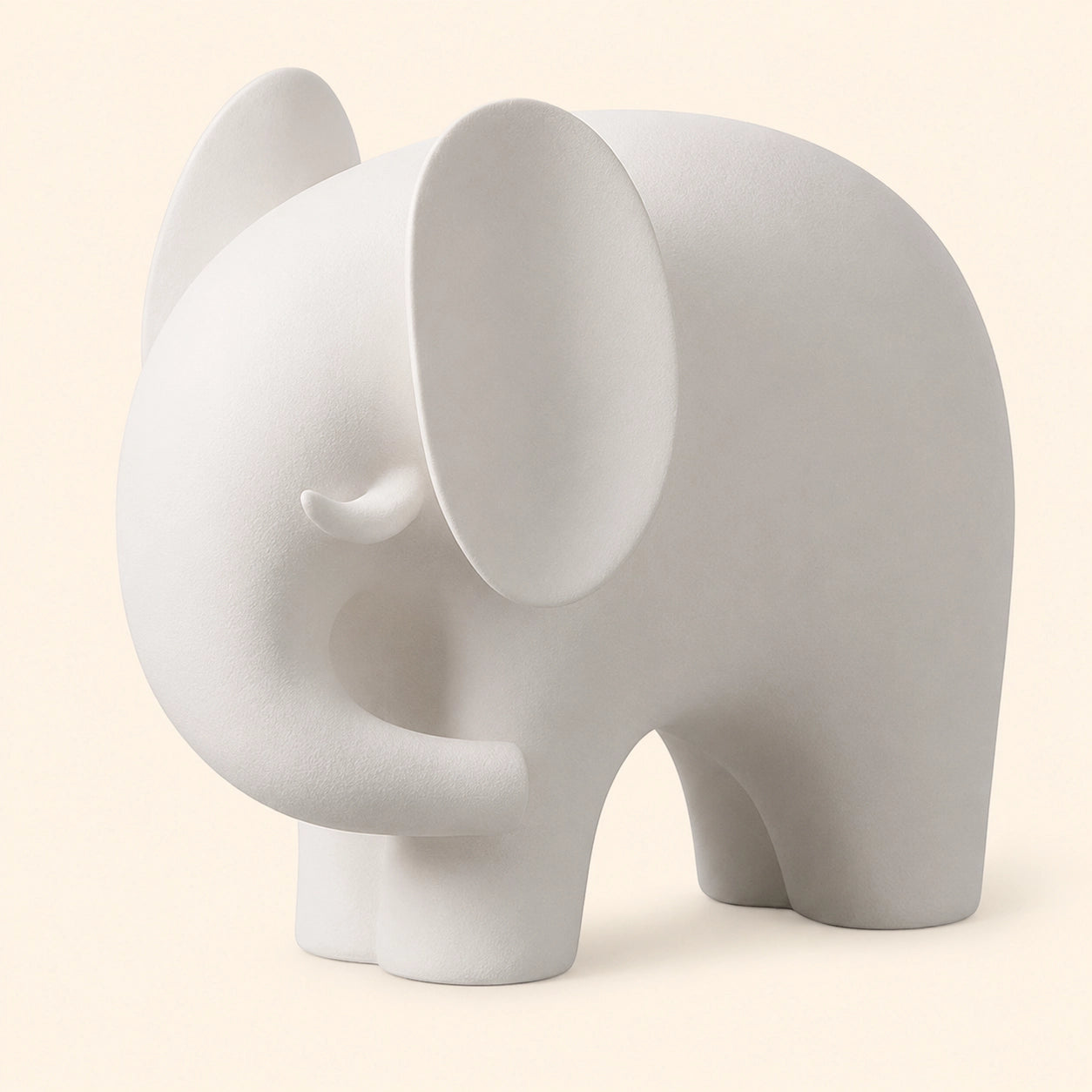 Minimalist Ceramic Elephant Decor