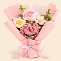Crochet Flower Bouquet Gift Set