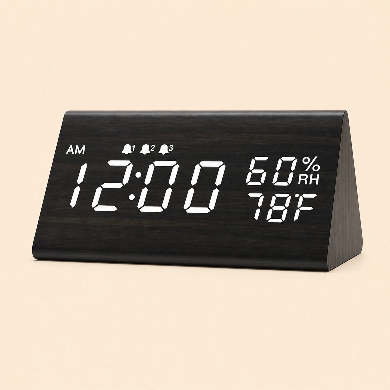 Wooden LED Digital Alarm Clock