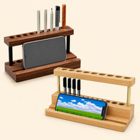 Wooden Desk Pen Stand