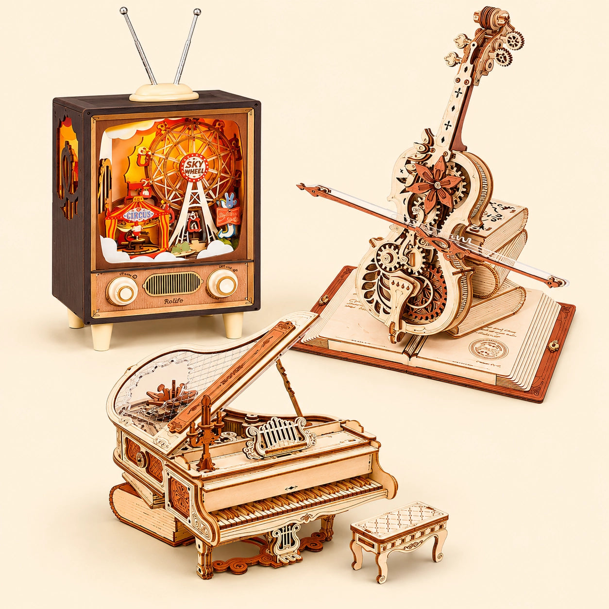 Musical Wooden Puzzle Set