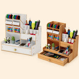Wooden Desk Organizer Set