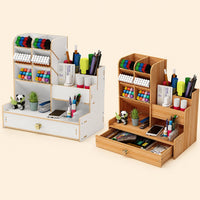Wooden Desk Organizer Set