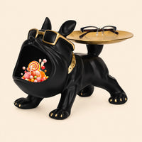 French Bulldog Tray Statue